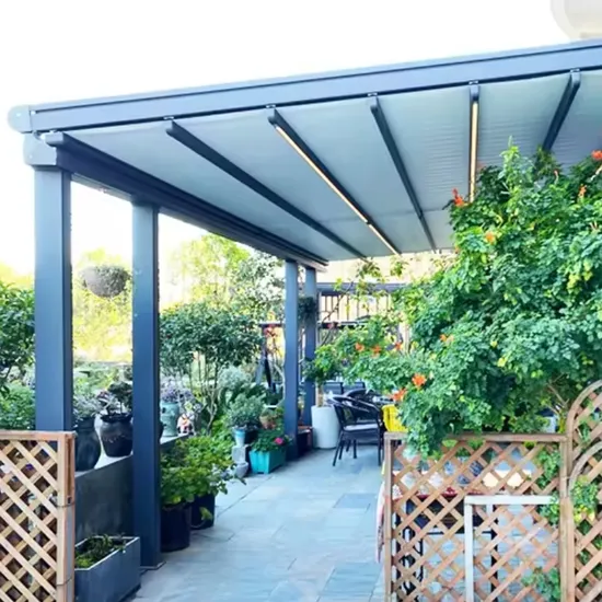 Wireless Remote Control Motorized Sun Protection Electric Folding Roof Canopy 