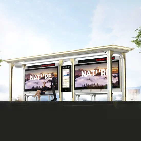 Smart City Furniture Modern Design Customized Bus Shelter Bus Stop 