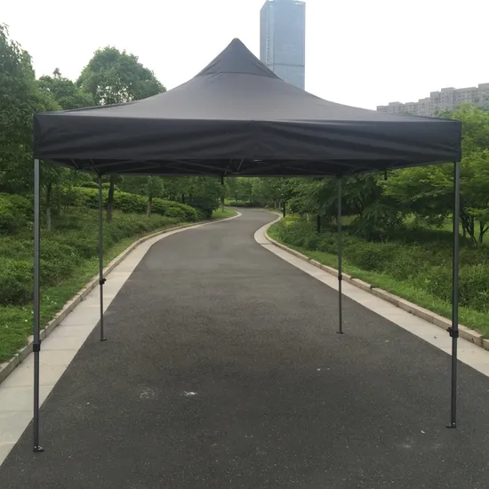 3X3m Black Top Outdoor Pop up Gazebo Folding Canopy 
