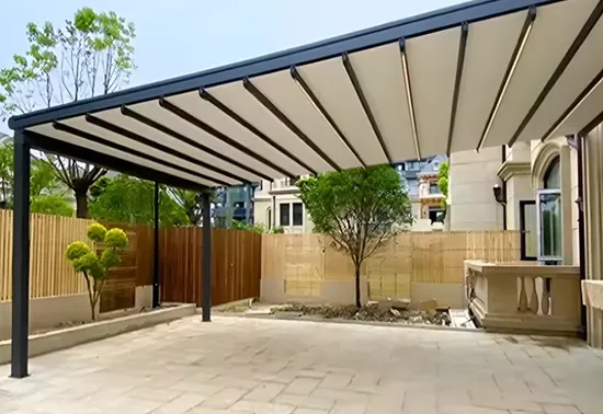 Automatic Sliding Roof System Awning Retractable Lwith Remote Folding Canopy 