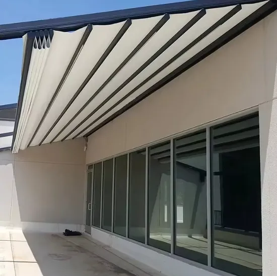 Factory 100% Waterproof Pergola Leisure Garden Motorized Folding Canopy 